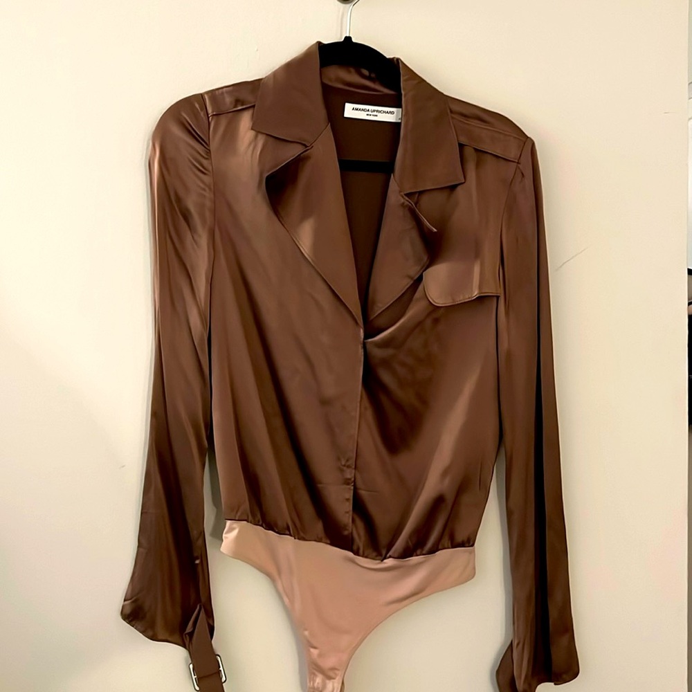 AMANDA UPRICHARD SILK TOP XS